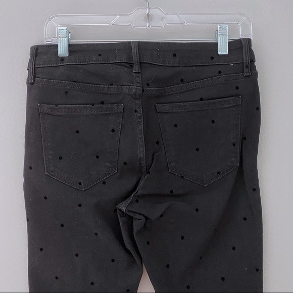 Old Navy black Swiss dot Rockstar Super Skinny Ankle jeans - Picture 6 of 6
